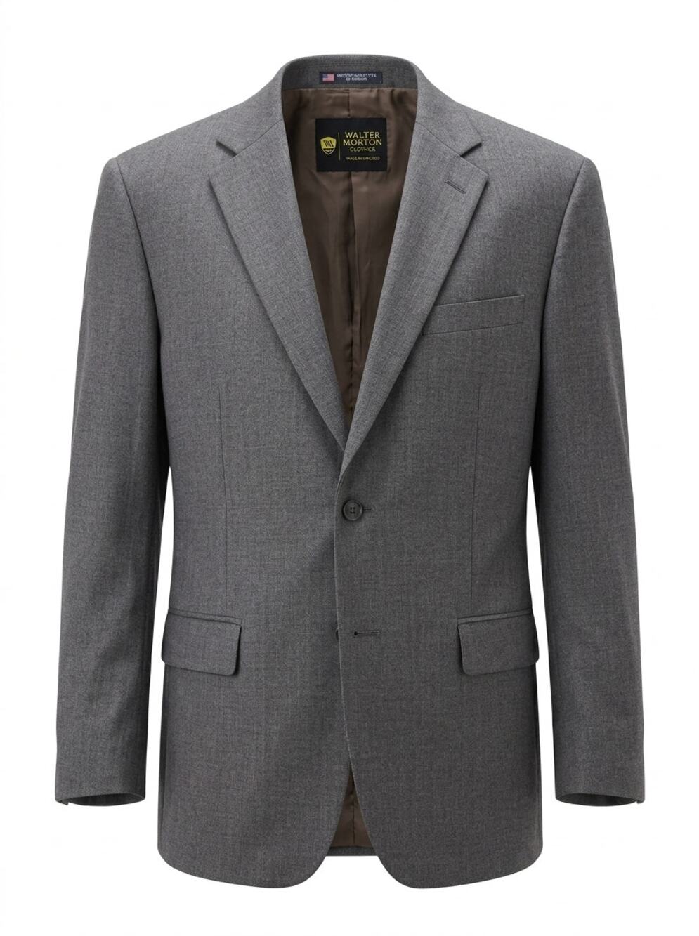 Walter Morton Clothes Made in USA Gray Lined Jacket Men Size 54